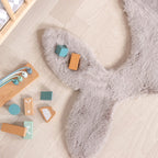 Kids Rug - Huggy Whale Grey