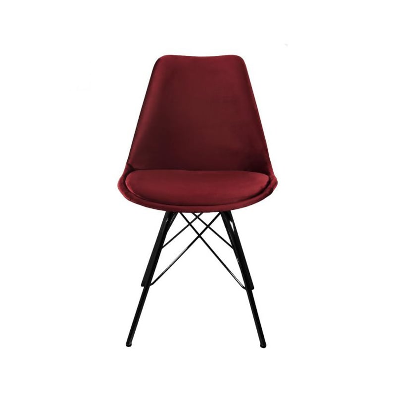 Chair Velvet - Red/Cherry