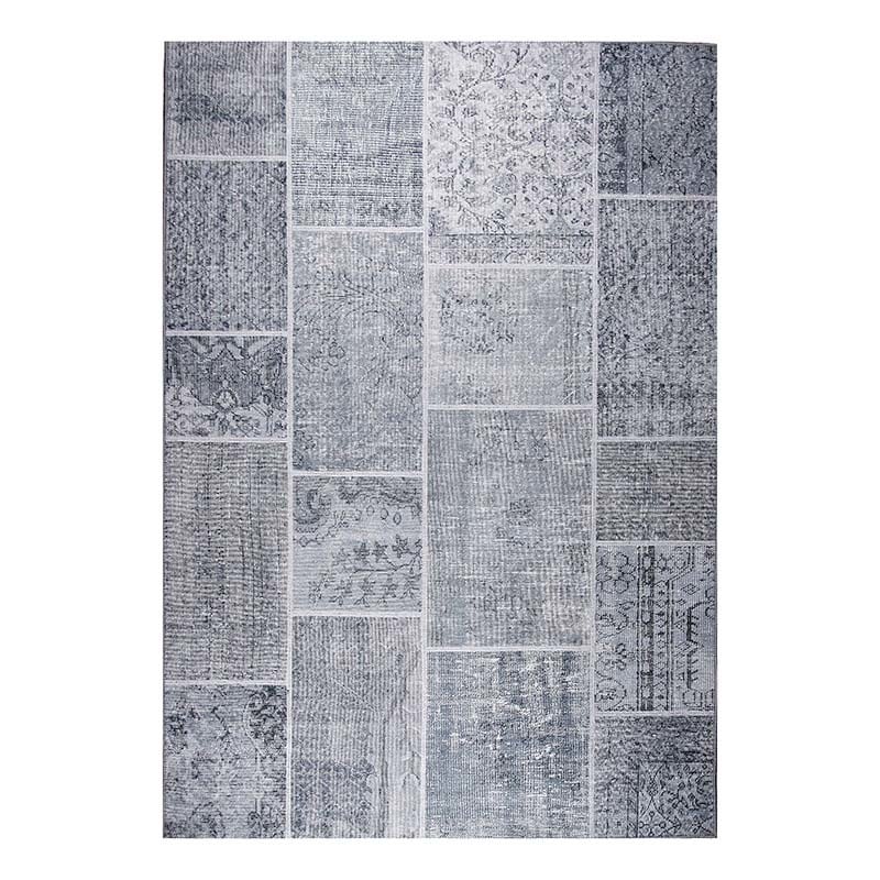 Patchwork floor rug - Nadine Grey