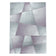 Low-pile Floor Rug - Smoothly Design Purple/Grey