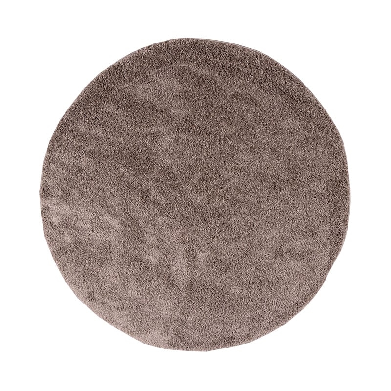 Round High Pile Rug - Lofty Taupe