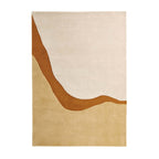 Wool floor rug - Organix Gold/Cream 510