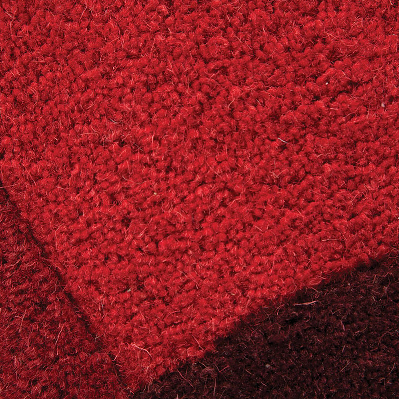 Abstract floor rug - Stracto Collage Red