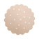 Round Kids Room Rug - Cloudy Dots Beige