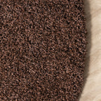 Round shaggy rug - Yves Brown