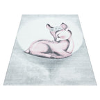 Children's floor rug - Bambi Deer Pink