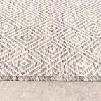 Square Outdoor Rug - Summer Tile Light Grey