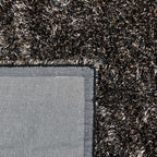 Shaggy floor rug - Paulina Black/Colour