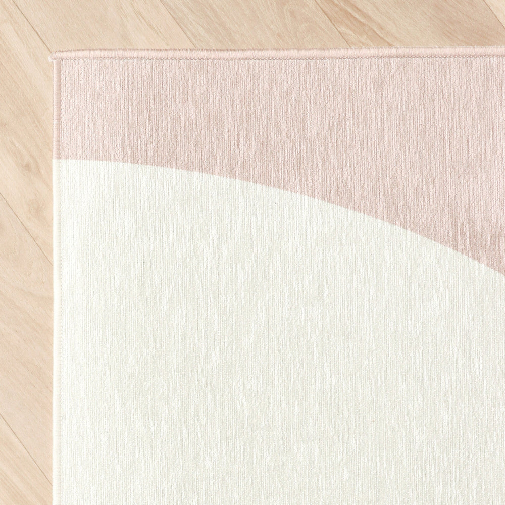 Geometric Rug – Swing Shapes Blue/Pink