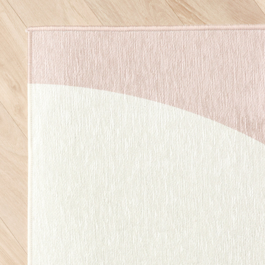Geometric Rug – Swing Shapes Blue/Pink