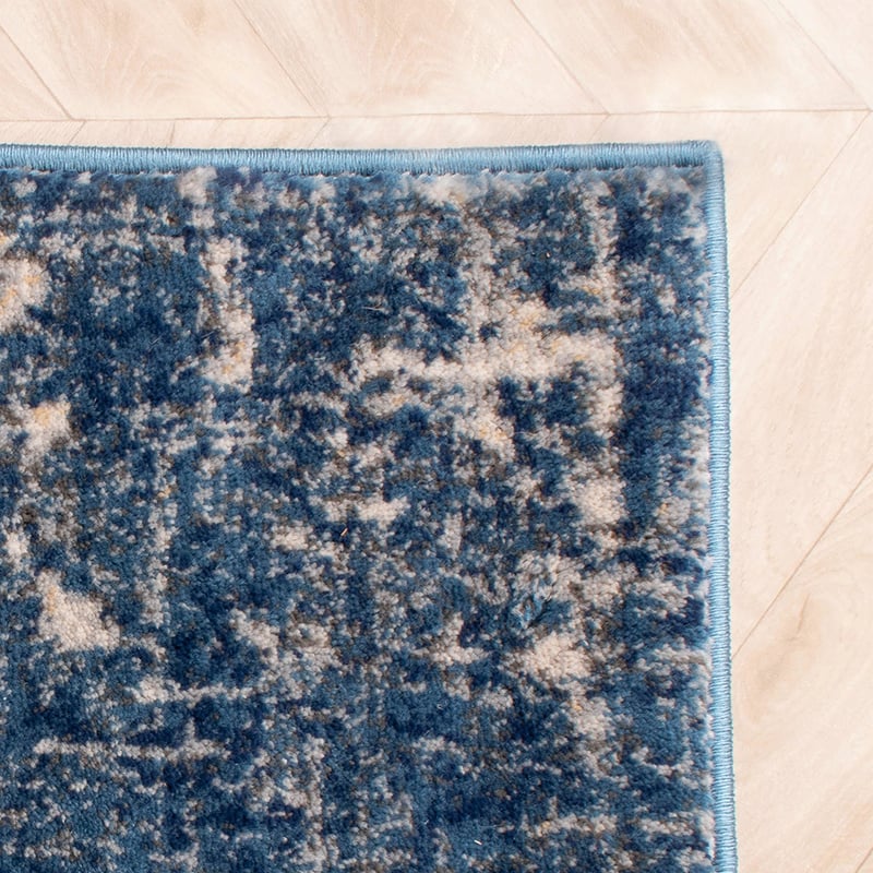 Patchwork Rug - Deep Blue
