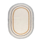 Oval washable children's rug - Milo Grey