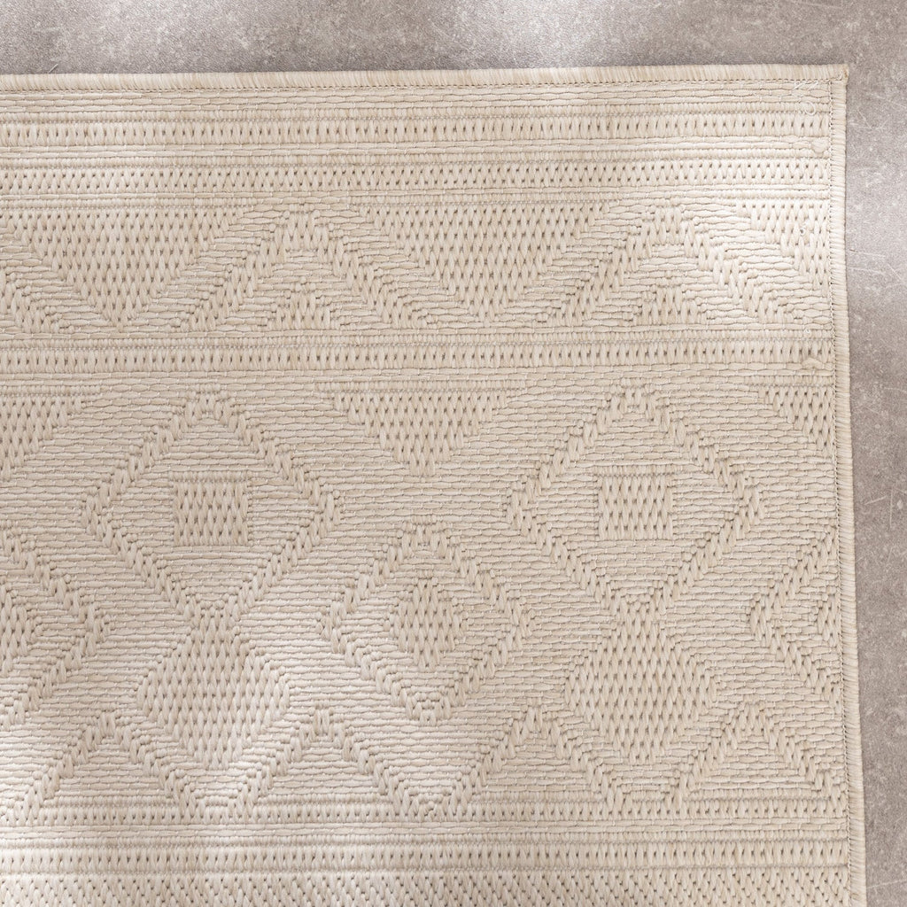 Indoor Outdoor Rug - Dunes Geo Cream