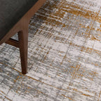 Vintage Floor Rug - Mad Men Columbus Gold 8419
