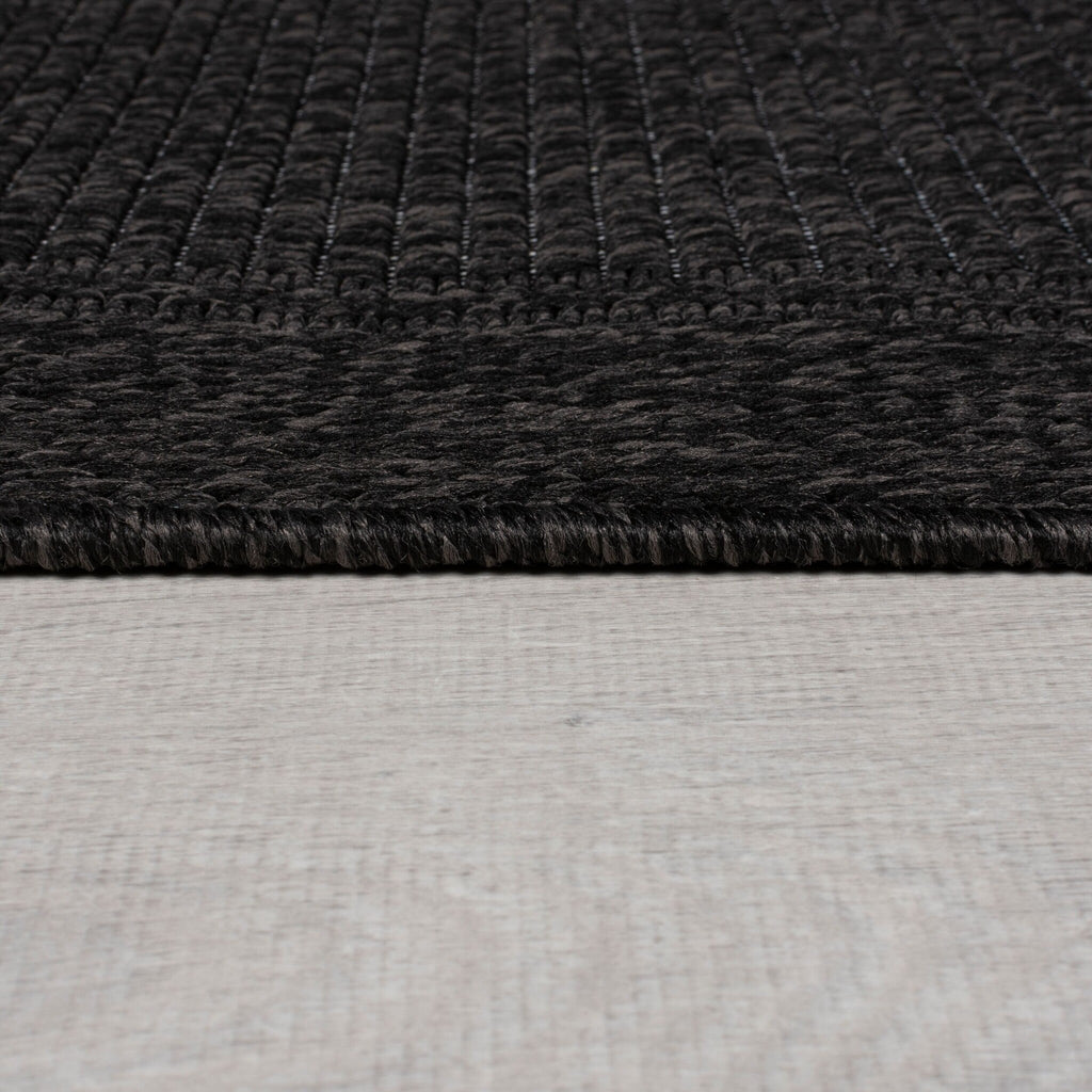 Outdoor Floor Rug - Emilio Weave Anthracite