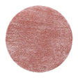 Round High-Pile Floor Rug - Blushy Pink