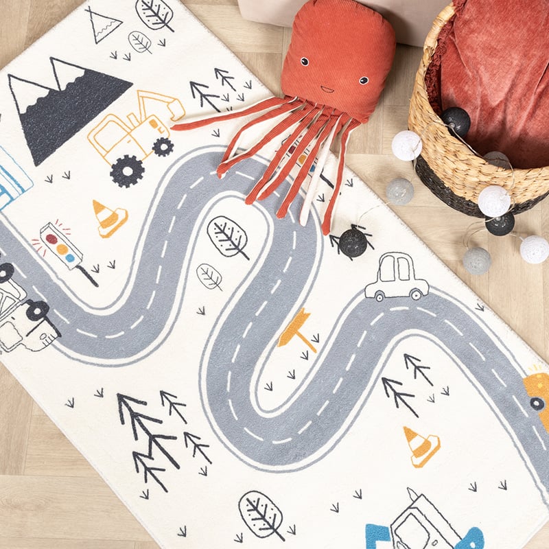 Kids Car Rug - Dex Road Blue