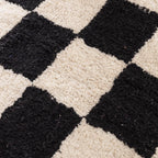 Retro Rug - Gambit Black/White