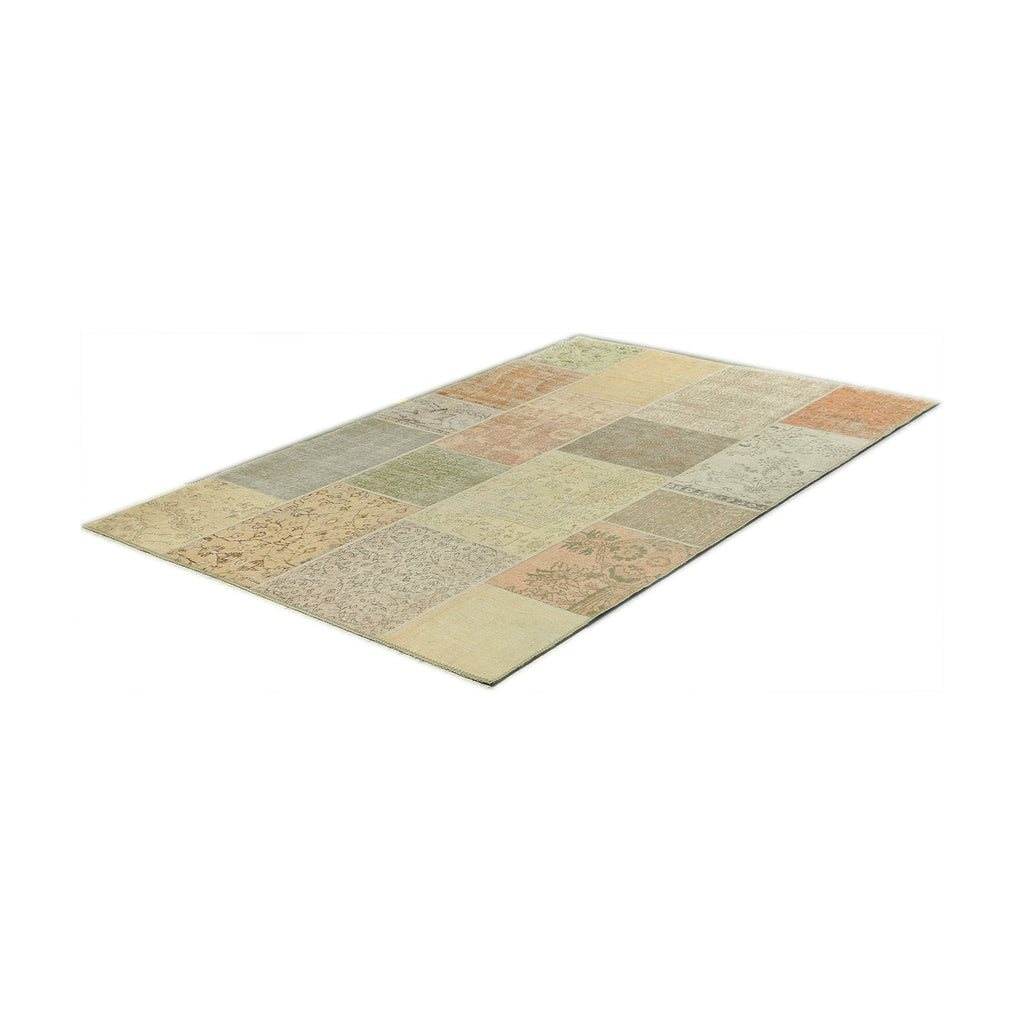 Patchwork floor rug - Nadine Yellow/Multicolor