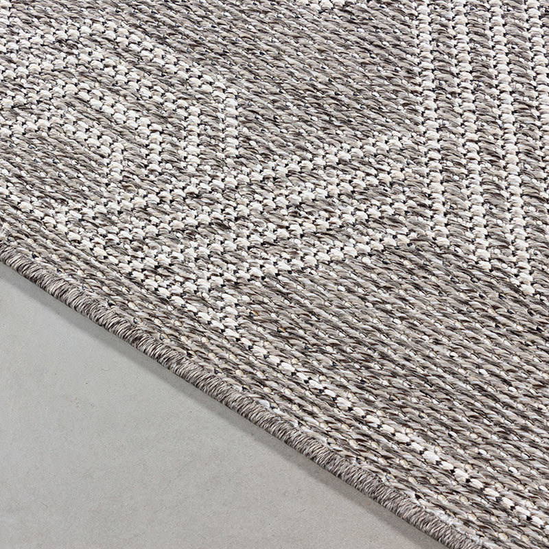 Jute Outdoor Rug - Aruba Pattern Grey