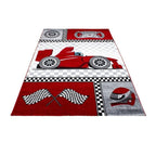 Children's Floor Rug - Mila Car Red
