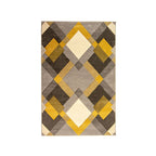 Modern Floor Rug - Hando Nimbus Grey/Ochre Yellow