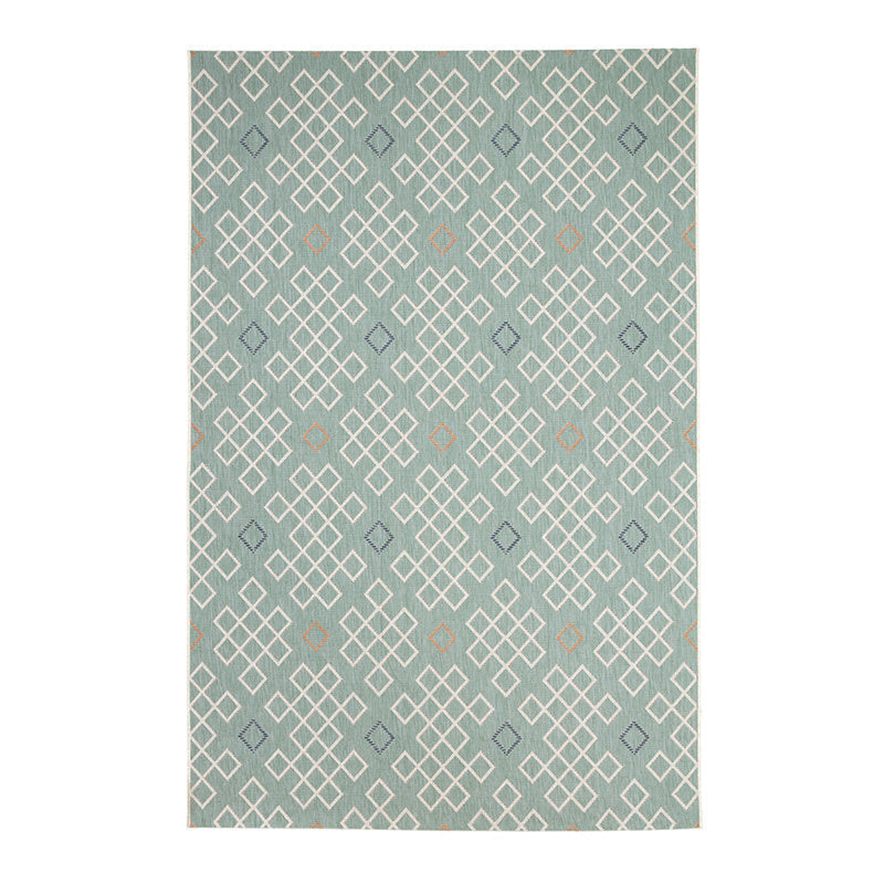 Modern Outdoor Rug - Playa Geo Green