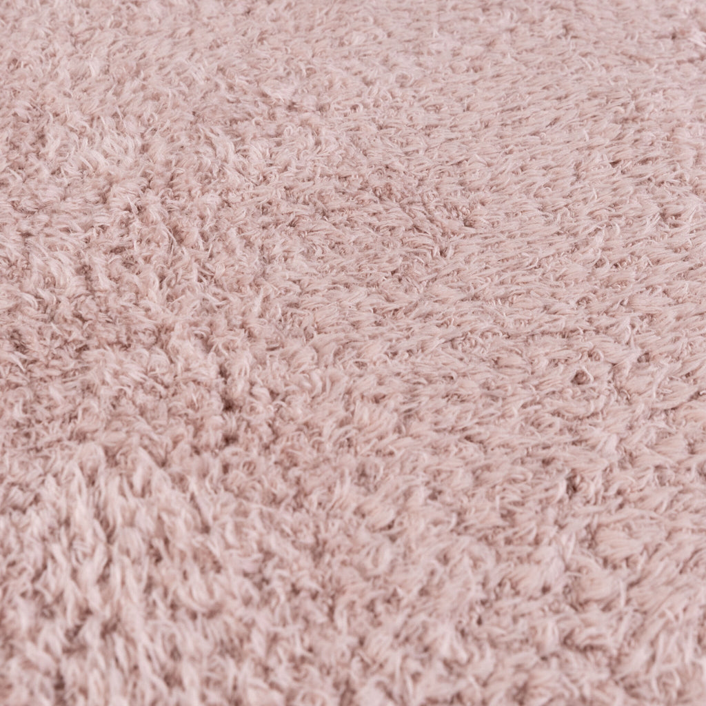 Soft round rug - Teddy Pink