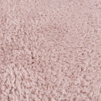 Soft round rug - Teddy Pink