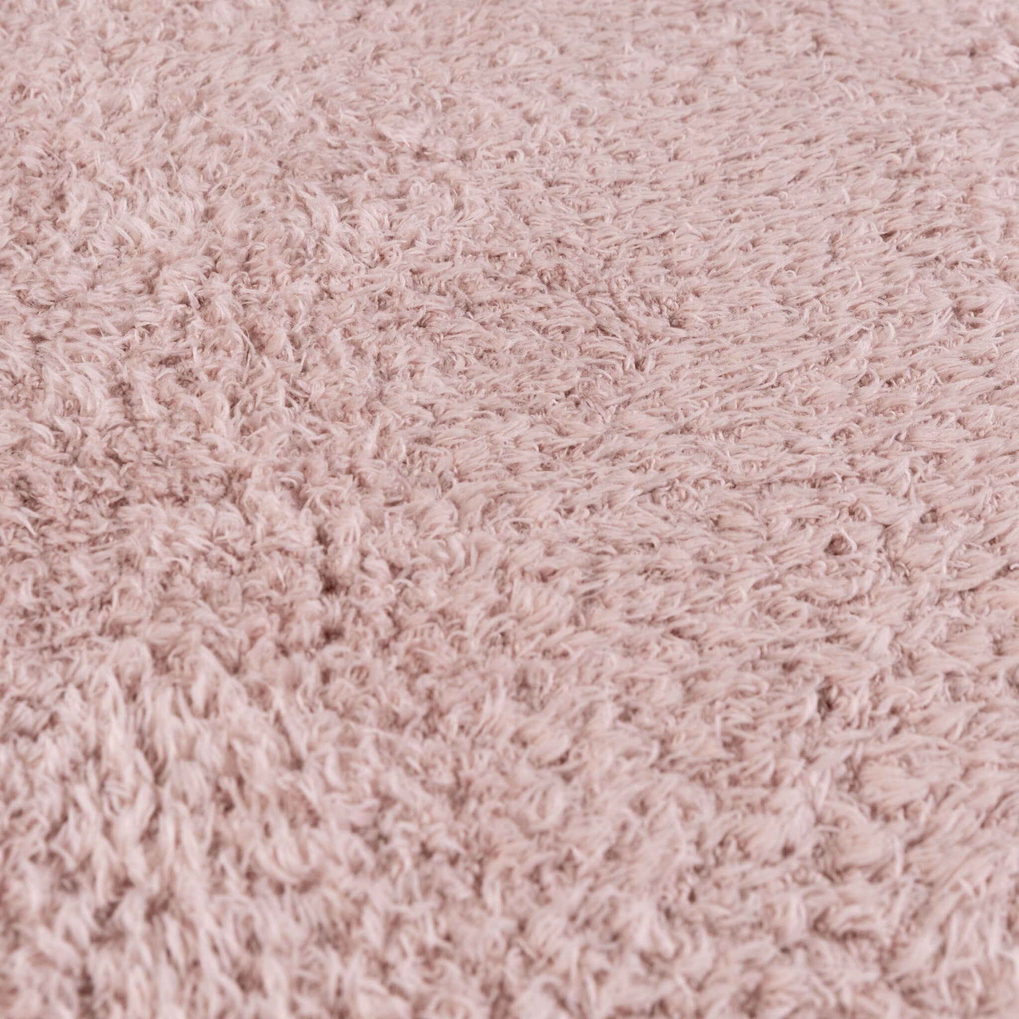 Soft round rug - Teddy Pink