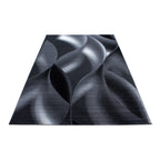 Modern floor rug - Plus Black 8008