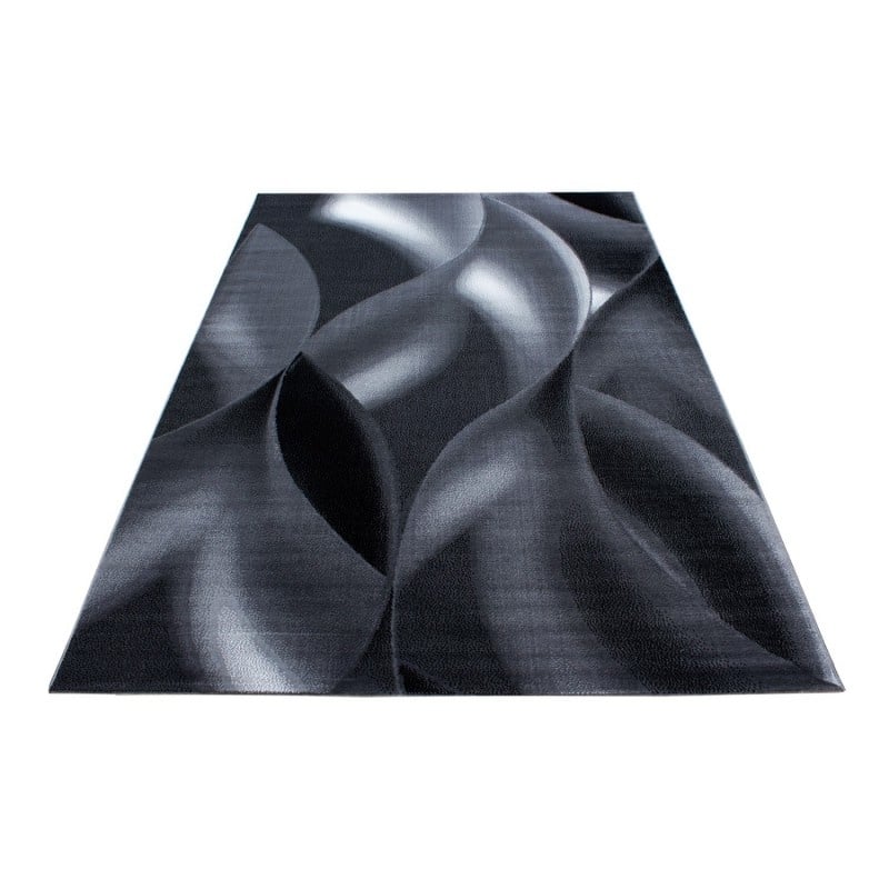 Modern floor rug - Plus Black 8008