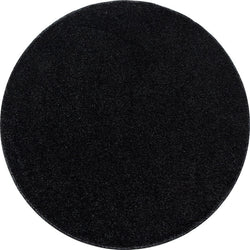 Round low-pile floor rug - Asa Anthracite