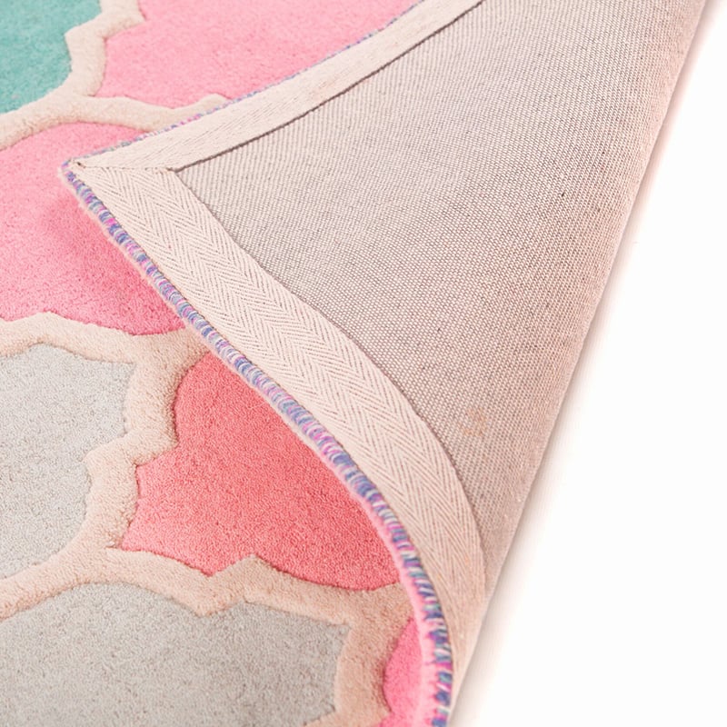 Modern floor rug - Illo Rosella Rose/Blue