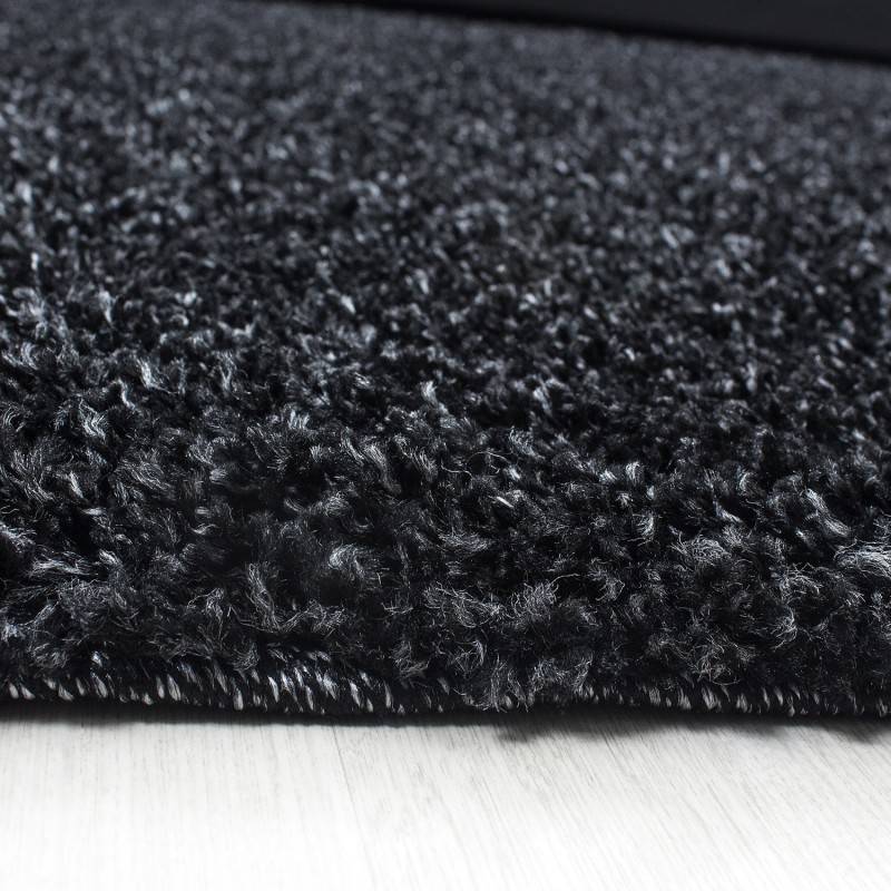 High-Pile Floor Rug - Life Anthracite