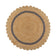 Round jute floor rug - Grazo Natural/Grey