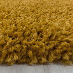 High-pile floor rug - Softy Ochre Yellow