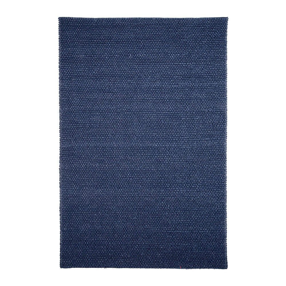Wool floor rug to measure - New Loop Dark Blue 290