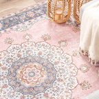 Vintage Rug - Lily Medallion Pink