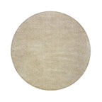 Round shaggy floor rug - Farenzo Beige