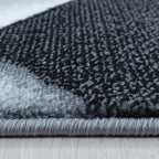 Modern Floor Rug - Streaky Design Black