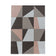 Retro floor rug - Stencil Box Pink/Brown