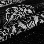 Vintage outdoor rug - Sunara Medallion Black
