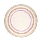 Round washable kids rug - Milo Pink