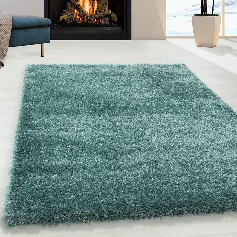 High-pile rug - Blushy Turquoise