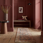 Jute runner - Mauro Vintage Brown/Blue