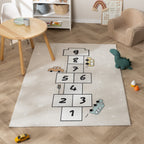 Kids Play Rug - Ruby Car Beige