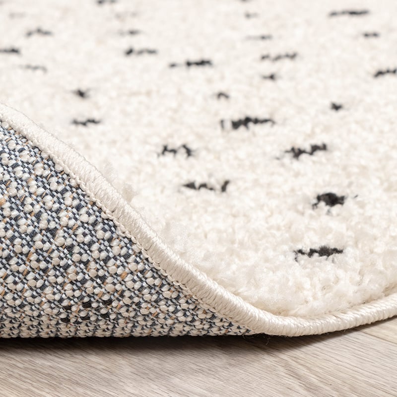 High Pile Rug - Grand Dots Cream/Black