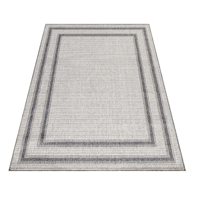 Jute Outdoor Rug - Aruba Double-Edge Creme