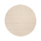 Round Wool Rug - Twist Beige